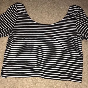 Black and white stripped shirt